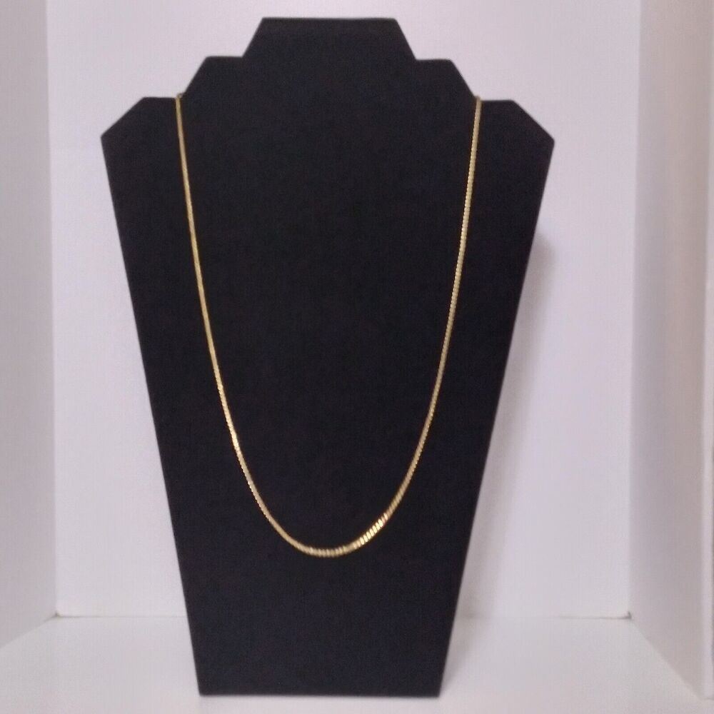 Monet Necklace Chain Goldtone Vintage Textured Unisex Signed App. 24 Inches